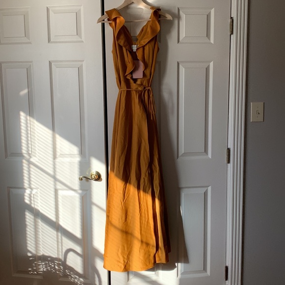 Anthropology BHLDN Tansy Satin Maxi Dress - Picture 5 of 7